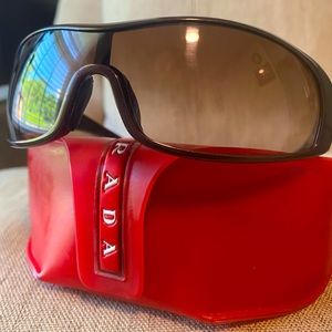 PRADA SPORT Mens Designer Sunglasses Brown